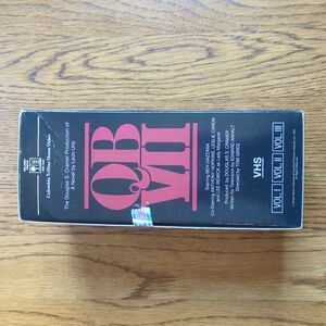 Vintage 80s VHS Tapes Set QB VII Ben Gazzara Anthony Hopkins Leslie Caron